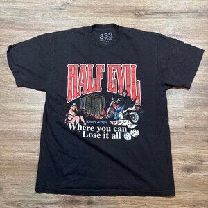 Half Evil Men's Black T-shirt